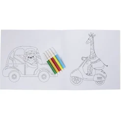 Cahier de coloriage avec feutres