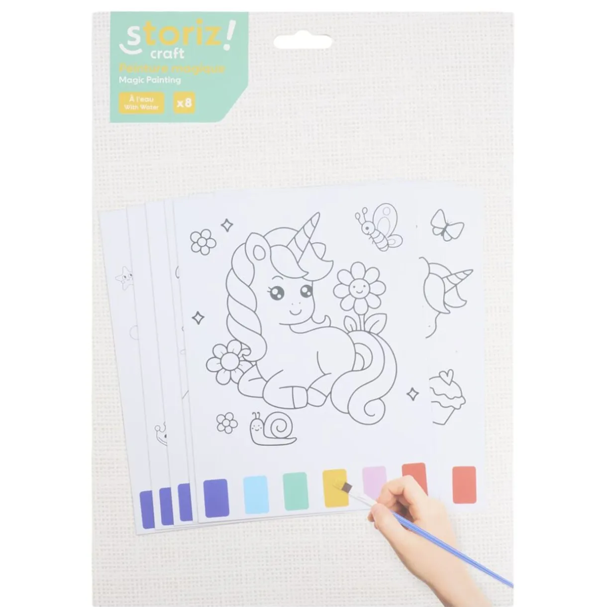 Cahier de coloriage 24 pages avec peinture à l'eau (2 modèles) < Gifi Hot