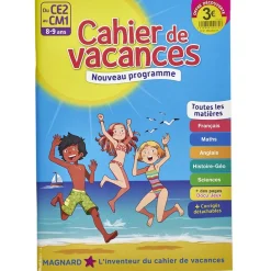 Cahier de vacances enfant