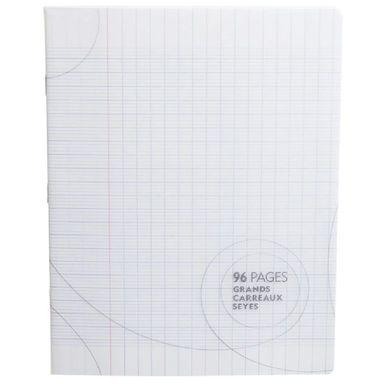 Cahier grands carreaux couverture rigide 96 pages 17x22cm x5