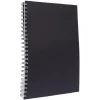 Cahier à spirale A5 noir 80 pages < Gifi