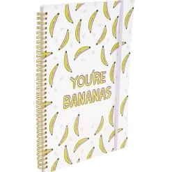 Cahier à spirale avec élastique latéral format A4 184 pages