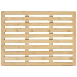 Caillebotis de salle de bain en bambou