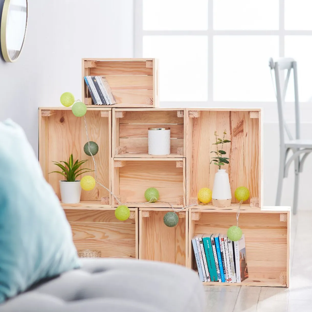 Caisse en bois pin massif à monter soi-même petit modèle < Gifi Sale