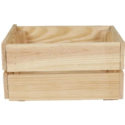 Caisse en bois pin massif à monter soi-même petit modèle < Gifi Sale