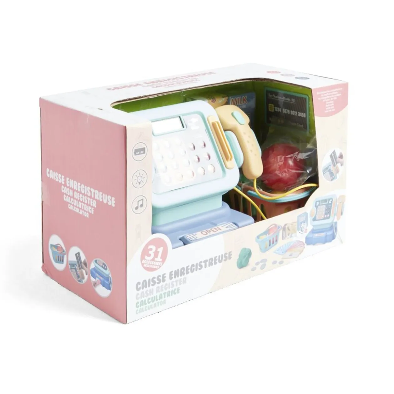 Caisse enregistreuse sonore et lumineuse 31 accessoires