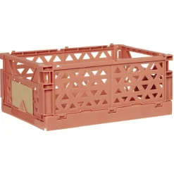 Caisse pliable avec porte-étiquette marron L17xl12,5xH7cm < Gifi Hot