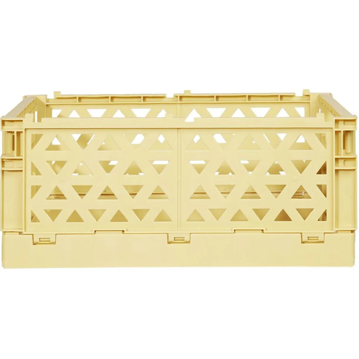 Caisse pliable avec porte-étiquette jaune L33xl25xH15cm < Gifi Discount