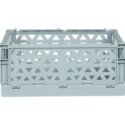 Caisse pliable polypropylène 24x17x10cm bleu