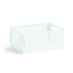 Caisse pliable polypropylène 17x12x7.5cm vert pastel < Gifi Hot