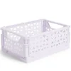 Caisse pliable violet pastel 3,4L - 24x17xH10cm < Gifi Outlet