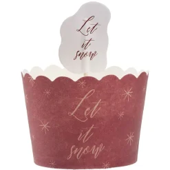 Caissette à gâteau avec décoration x18