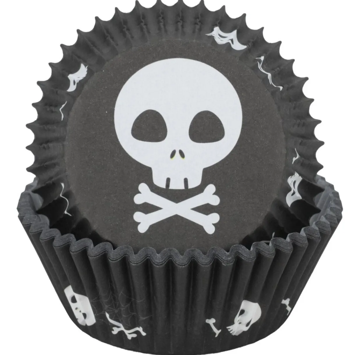 Caissette à muffin Halloween x150 papier décoré orange et noir < Gifi Clearance