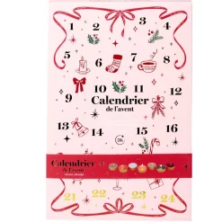 Calendrier de l'avent bougies chauffe-plats parfumées odeur hivernale 24 cases