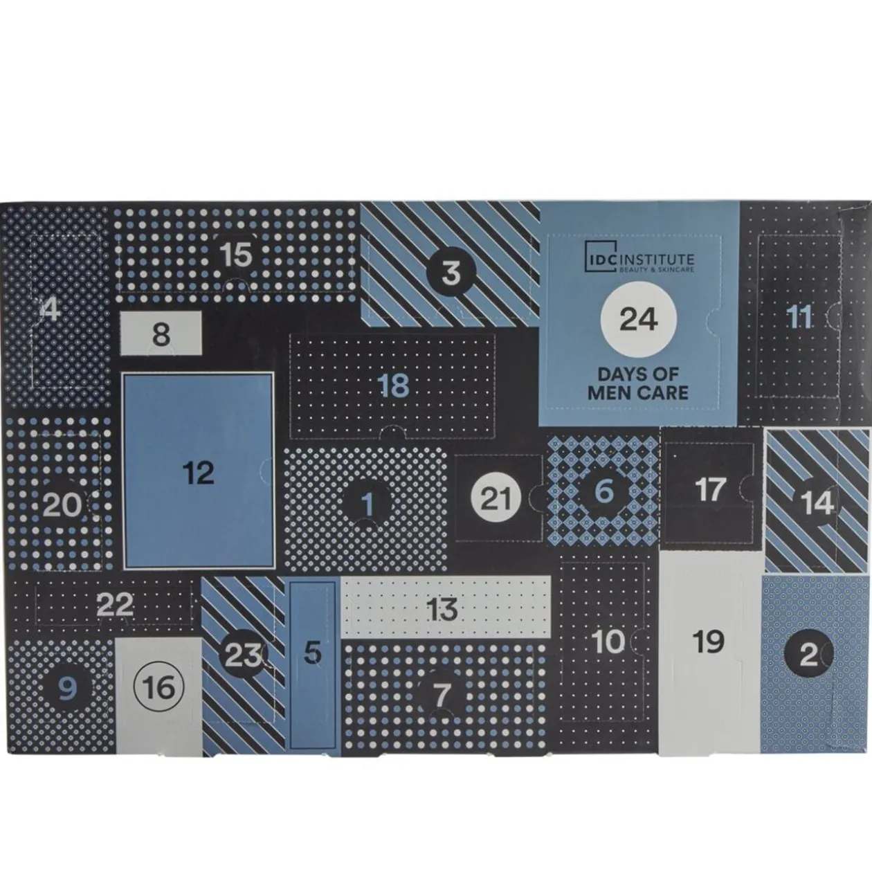 Calendrier de l'avent homme produits de beauté 24 cases IDC Institute