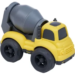 Camion benne ciment plastique jaune 10x6,5xH7 cm < Gifi Hot
