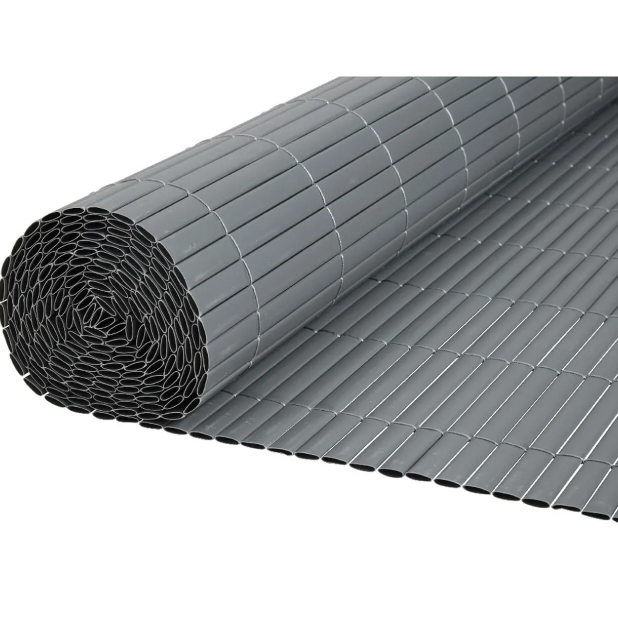 Canisse double face plastique gris 150x300cm < Gifi New