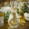 Carafe en verre goulot liseré doré 1,3L