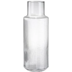Carafe en verre Helen 1,2L texturée transparente Ø6xH24,5cm
