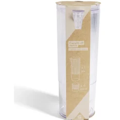 Carafe 1,1L + 4 verres 300mL polystyrène et silicone transparent
