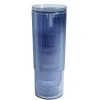 Carafe 1,1L + 4 verres 300mL polystyrène et silicone bleu