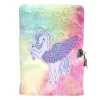 Carnet de note aspect peluche 14,8x21cm - 2 modèles licorne ou arc-en-ciel < Gifi Outlet