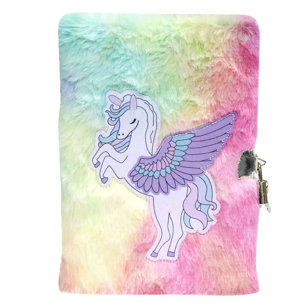 Carnet de note aspect peluche 14,8x21cm - 2 modèles licorne ou arc-en-ciel < Gifi Outlet