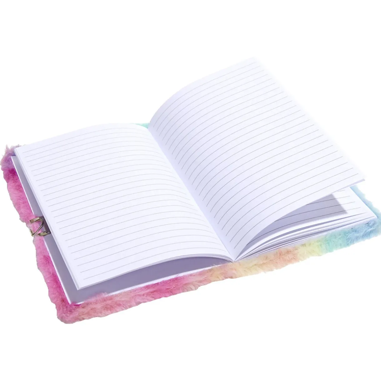 Carnet de note aspect peluche 14,8x21cm - 2 modèles licorne ou arc-en-ciel < Gifi Outlet