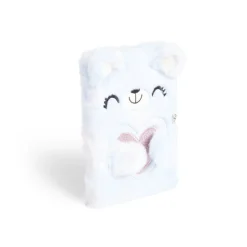 Carnet de note avec couverture en peluche 24x17cm - 5 modèles