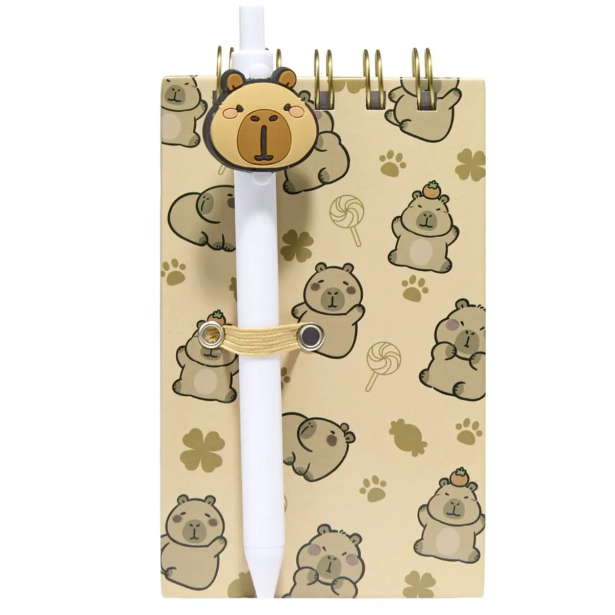 Carnet de notes avec stylo couverture multicolore 8x14,4cm (2 modèles)