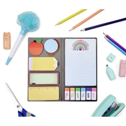 Carnet de notes fun feuilles adhésives 10,5x20cm (2 modèles)