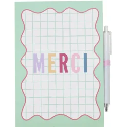 Carnet de notes remerciement Merci pour cette année 19x22cm (3 modèles)