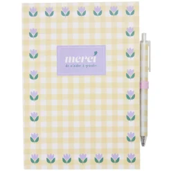 Carnet de notes remerciement Merci pour cette année 19x22cm (3 modèles)