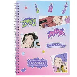 Carnet de notes à spirales Kpop Demon Hunters Zoey Mira Rumi 17x24cm < Gifi Hot
