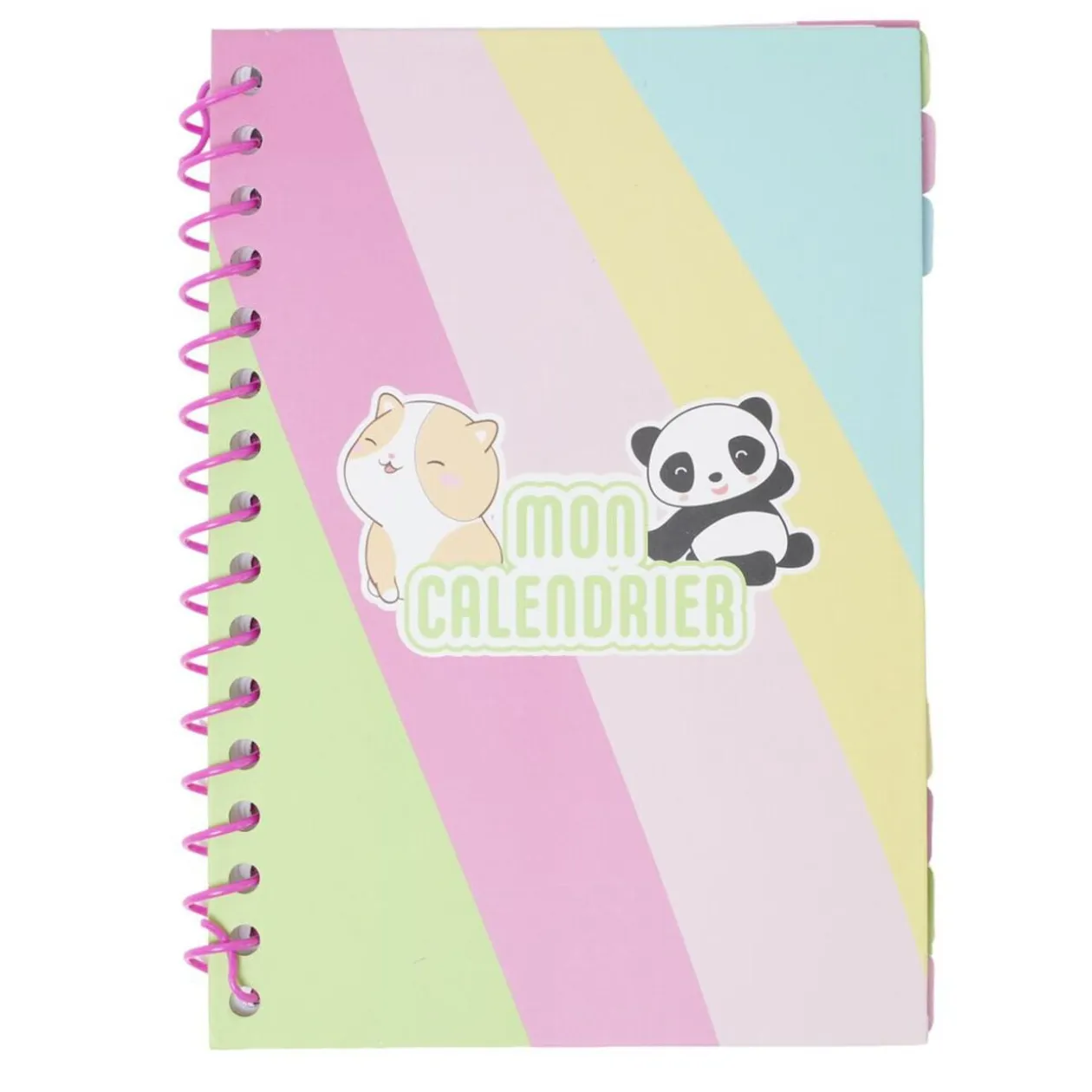 Carnet kawaii Mon Calendrier à spirale format A5 14,8x21cm