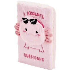 Carnet peluche A5 toucher doux 14,8x21cm (2 modèles capybara ou axolotl) < Gifi Clearance