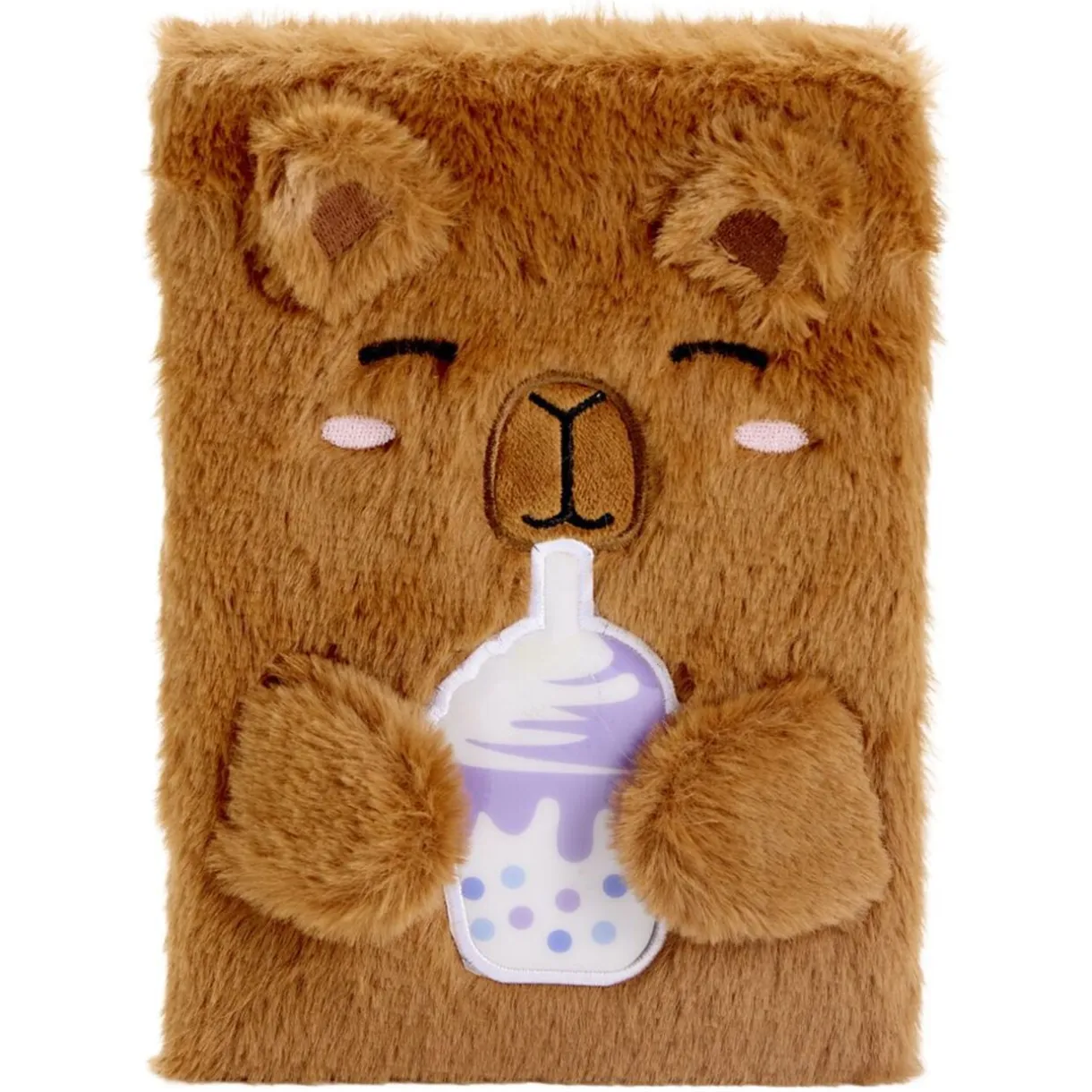 Carnet peluche A5 toucher doux 14,8x21cm (2 modèles capybara ou axolotl) < Gifi Clearance