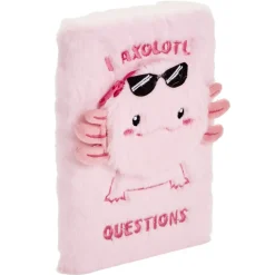 Carnet peluche A5 toucher doux 14,8x21cm (2 modèles capybara ou axolotl) < Gifi Clearance