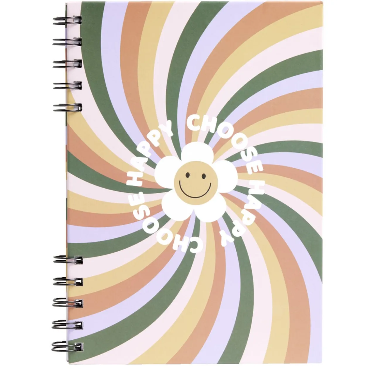 Carnet spirale A5 à lignes Happy Choose 160 pages
