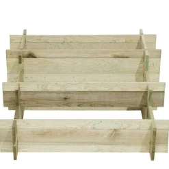 Carré potager et composteur en pin 78x78xH.38cm