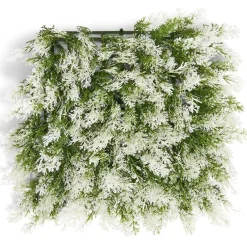 Carré végétal artificiel cyprès vert et blanc 25x25cm clipsable < Gifi New