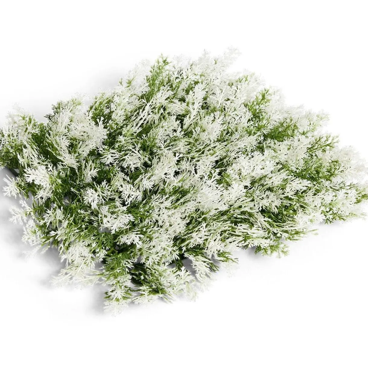 Carré végétal artificiel cyprès vert et blanc 25x25cm clipsable < Gifi New