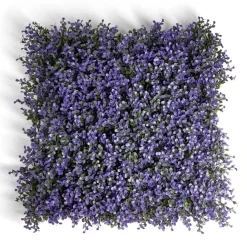 Carré végétal artificiel violette 25x25cm clipsable