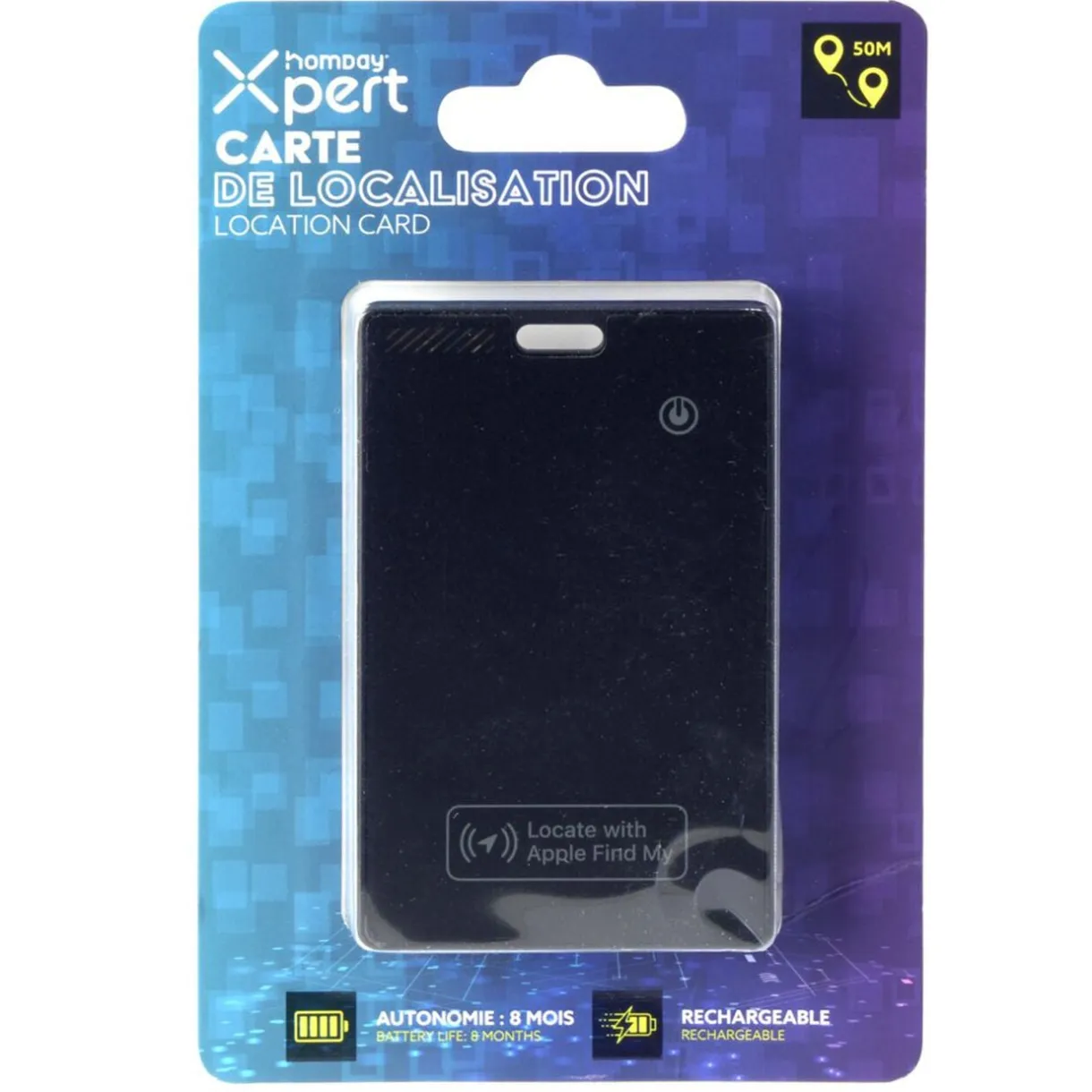 Carte de localisation rechargeable IOS 8 mois d'autonomie 50m de portée < Gifi Online