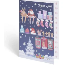 Carte de voeux Noël 12x17cm (plusieurs modèles) < Gifi Hot