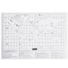 Carte du monde à gratter en papier 30x60cm