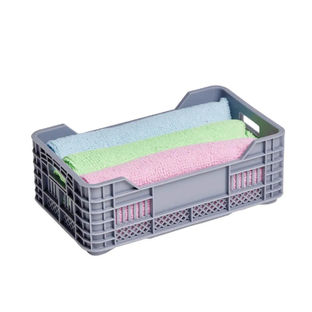 Casier plastique gris 17x10xH6cm < Gifi Hot