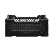 Casier pliable en plastique noir 27x17xH11cm