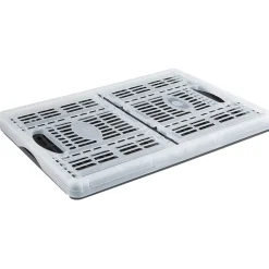 Casier pliant noir et blanc transparent 32 L < Gifi Hot