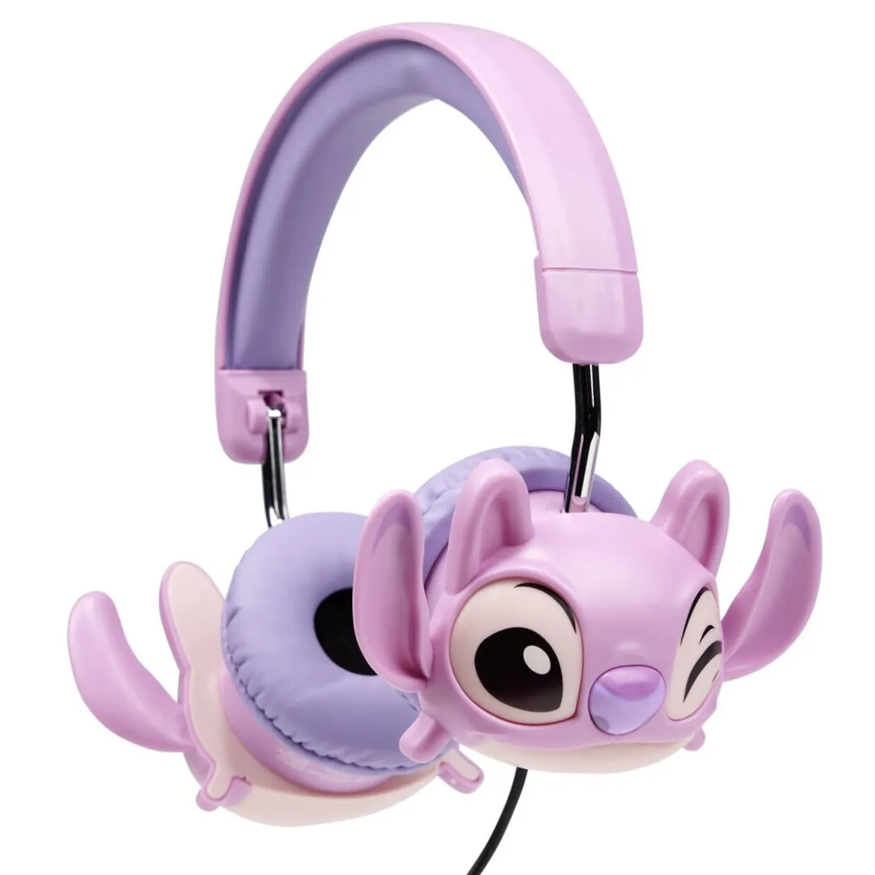 Casque audio enfant filaire Disney Stitch plastique pliable rose